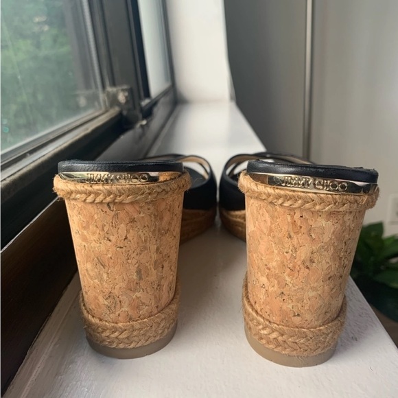 Jimmy Choo Leather Espadrilles 41.5 EU Never Worn - Picture 4 of 5